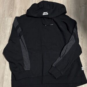 Slazenger Black and Dark Gray Hoodie